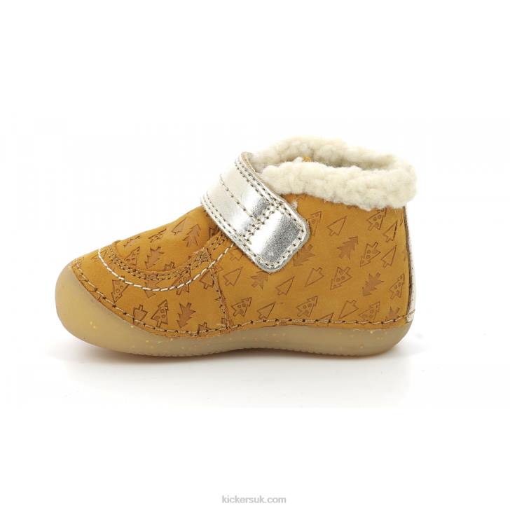 So Schuss Yellow Gold Fancy Kickers ZDBR828 Kids