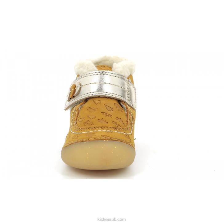 So Schuss Yellow Gold Fancy Kickers ZDBR828 Kids