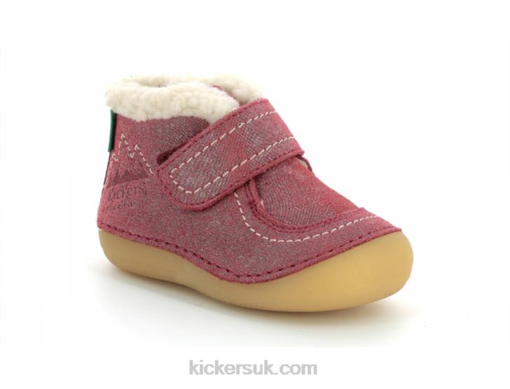 Somoons Pink Glitter Kickers ZDBR836 Kids