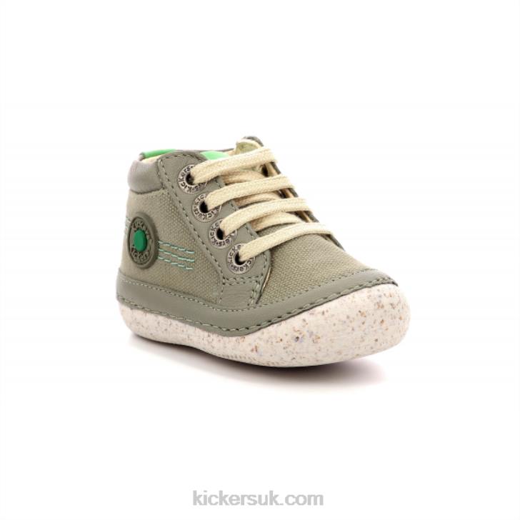 Sonistreet Khaki Green Kickers ZDBR783 Kids