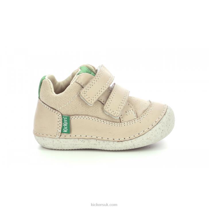 Sostankro Beige Green Kickers ZDBR840 Kids
