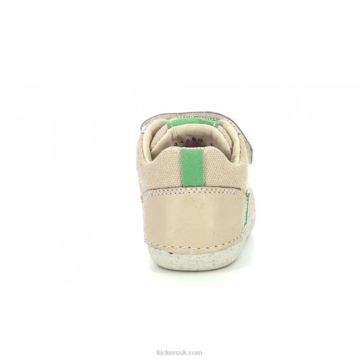 Sostankro Beige Green Kickers ZDBR840 Kids