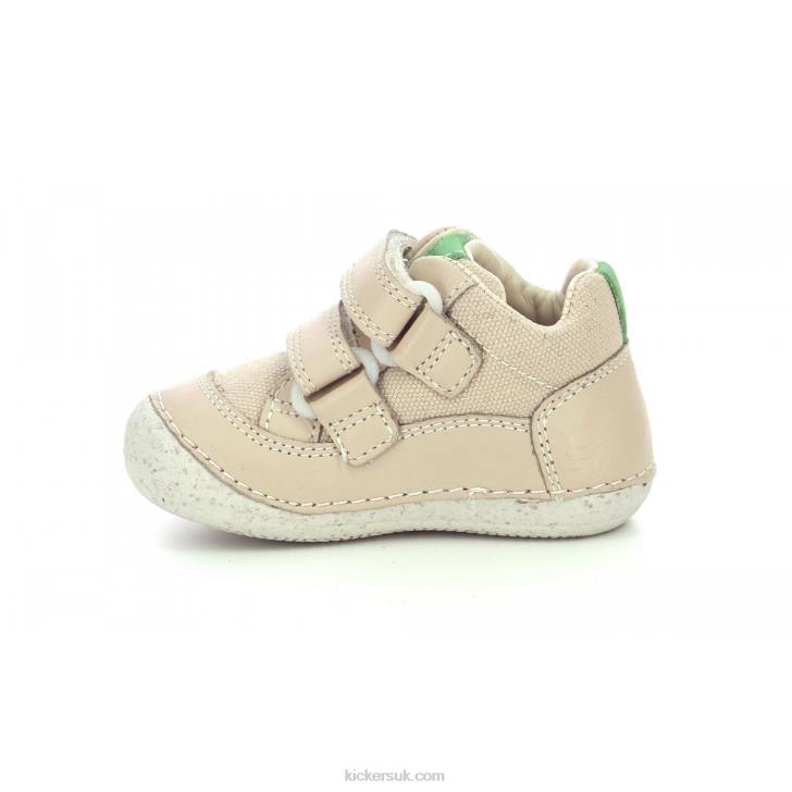 Sostankro Beige Green Kickers ZDBR840 Kids