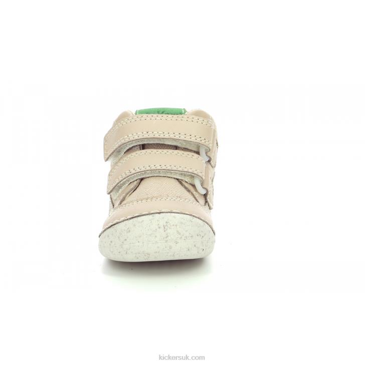 Sostankro Beige Green Kickers ZDBR840 Kids
