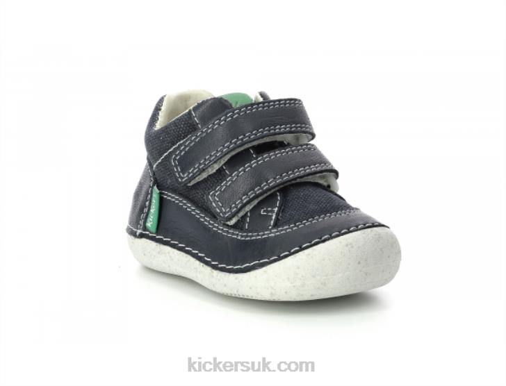 Sostankro Navy Green Kickers ZDBR839 Kids