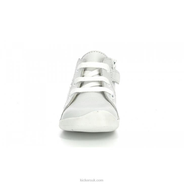 Waouk White Metallized Kickers ZDBR888 Kids