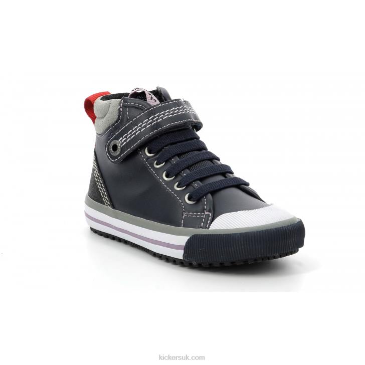 Geckira Hi Navy Glitter Kickers ZDBR976 Kids
