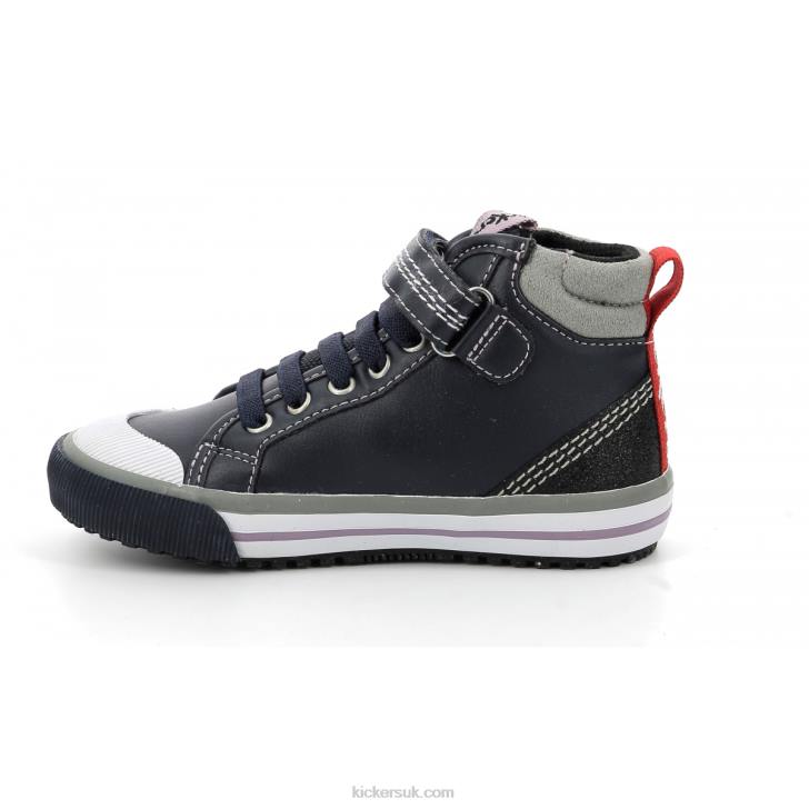 Geckira Hi Navy Glitter Kickers ZDBR976 Kids