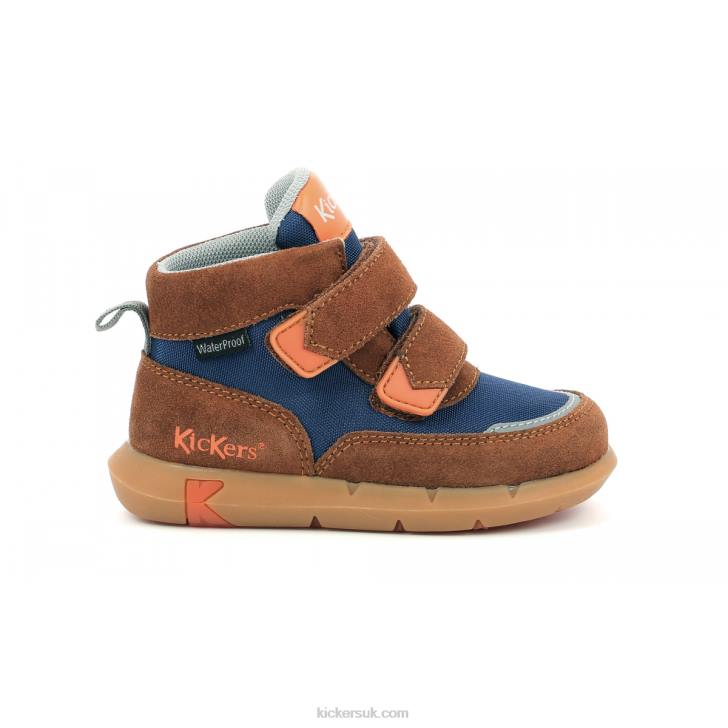 Junibo Brown Blue Orange Kickers ZDBR966 Kids