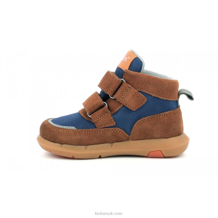 Junibo Brown Blue Orange Kickers ZDBR966 Kids