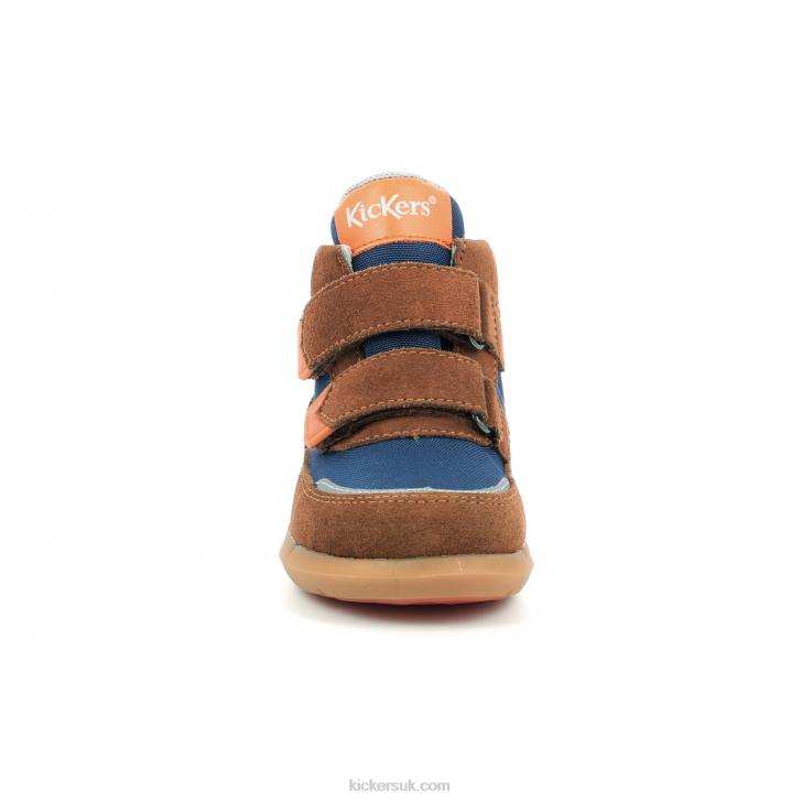 Junibo Brown Blue Orange Kickers ZDBR966 Kids