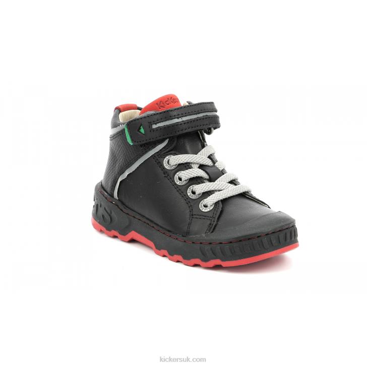 Kick Teen Shiny Black Kickers ZDBR972 Kids