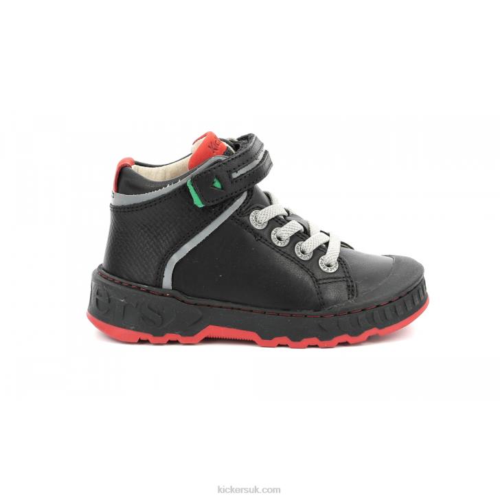 Kick Teen Shiny Black Kickers ZDBR972 Kids