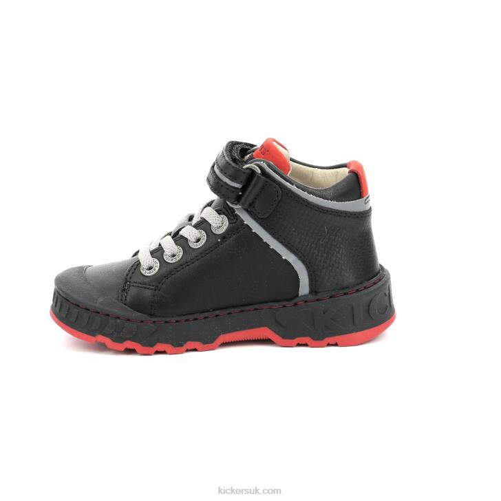 Kick Teen Shiny Black Kickers ZDBR972 Kids
