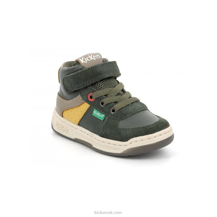 Kickalien Khaki Yellow Taupe Kickers ZDBR1007 Kids