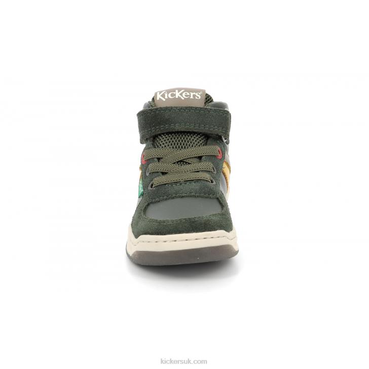 Kickalien Khaki Yellow Taupe Kickers ZDBR1007 Kids