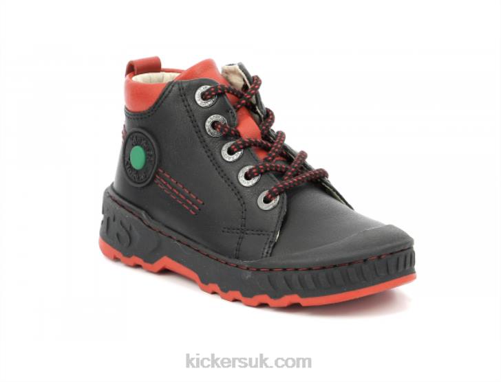 Kickdundy Black Red Kickers ZDBR991 Kids