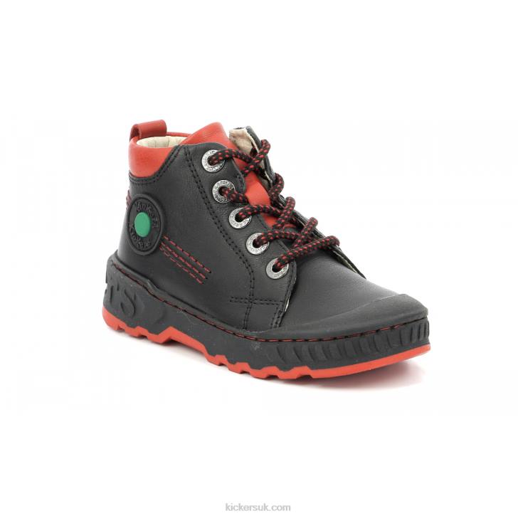 Kickdundy Black Red Kickers ZDBR991 Kids
