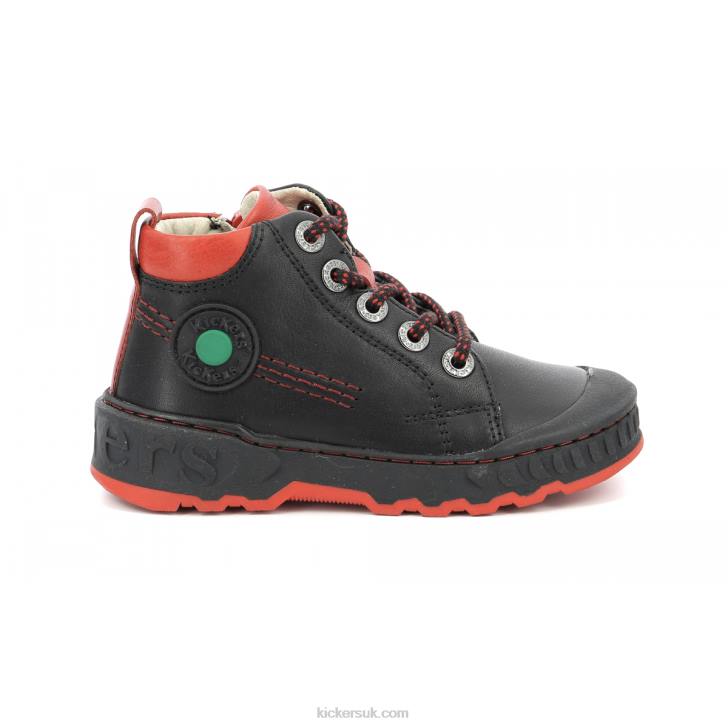 Kickdundy Black Red Kickers ZDBR991 Kids