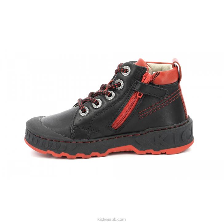 Kickdundy Black Red Kickers ZDBR991 Kids