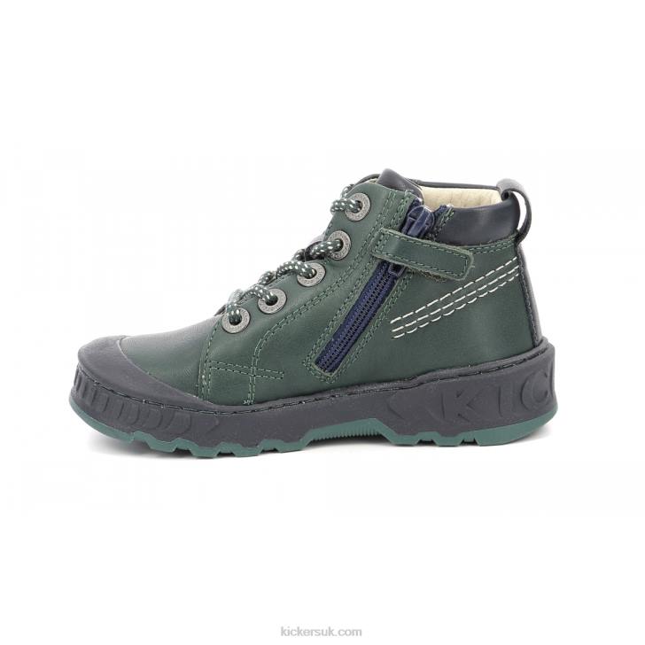 Kickdundy Green Navy Kickers ZDBR990 Kids