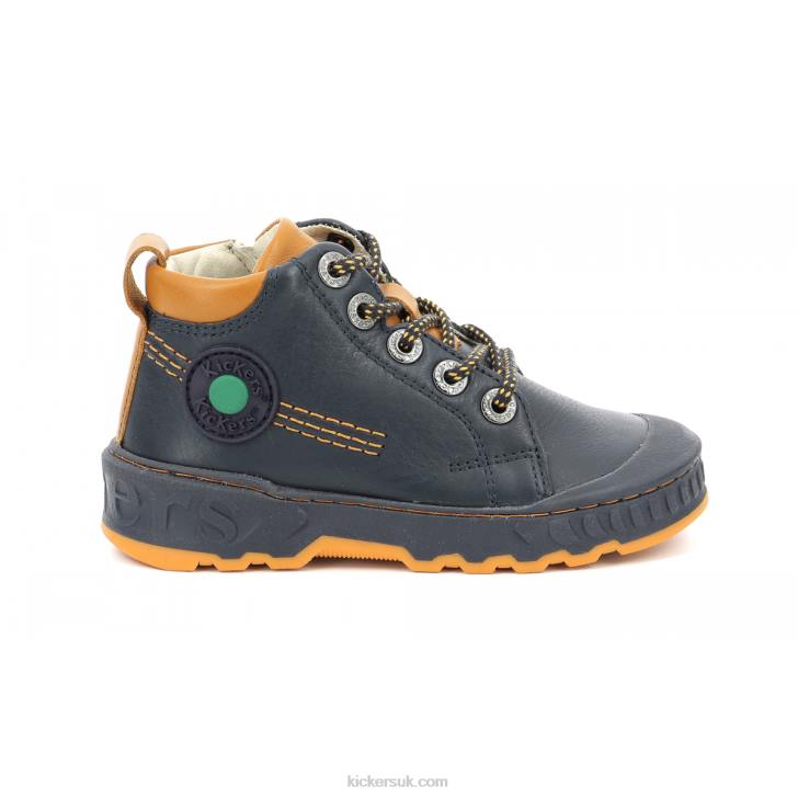 Kickdundy Navy Orange Kickers ZDBR989 Kids