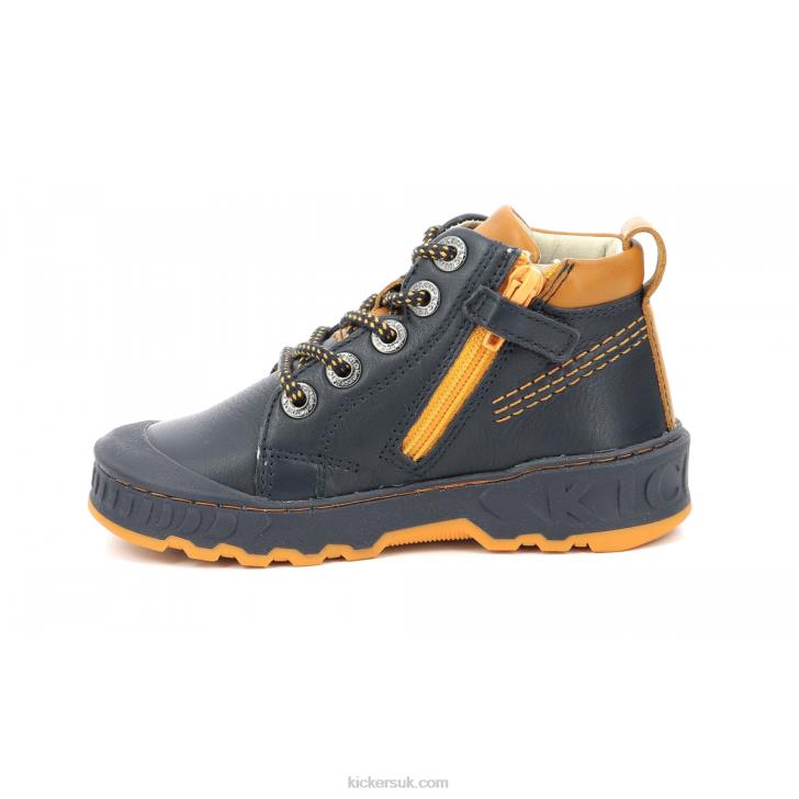 Kickdundy Navy Orange Kickers ZDBR989 Kids