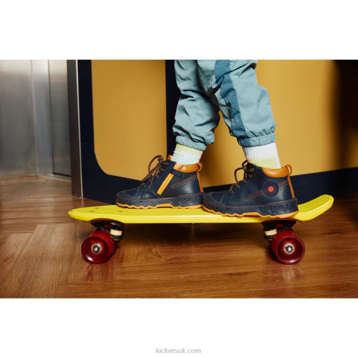 Kickdundy Navy Orange Kickers ZDBR989 Kids