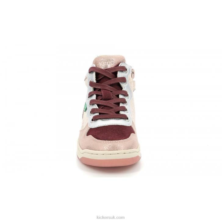 Kicklax Pink Burgundy Leopard Kickers ZDBR946 Kids