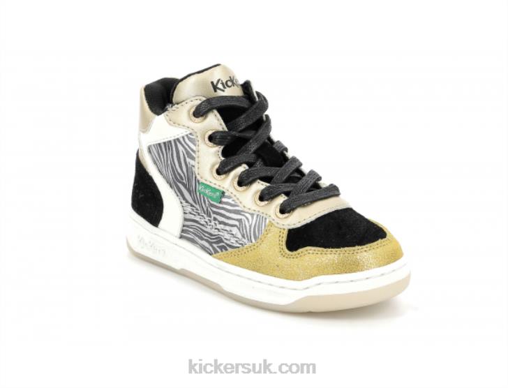Kicklax Yellow Black Zebra Kickers ZDBR944 Kids