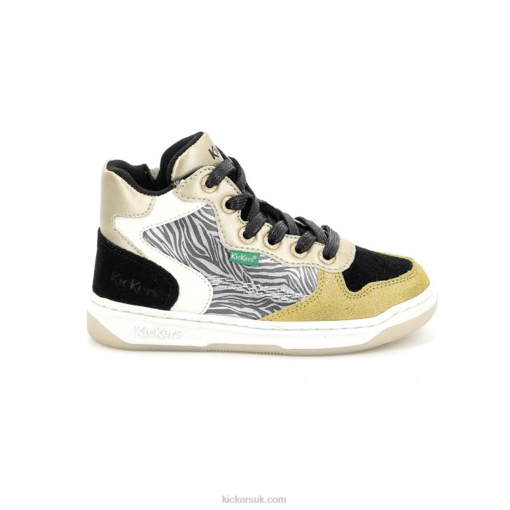 Kicklax Yellow Black Zebra Kickers ZDBR944 Kids