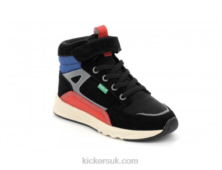 Kikafar Black Red Blue Kickers ZDBR942 Kids