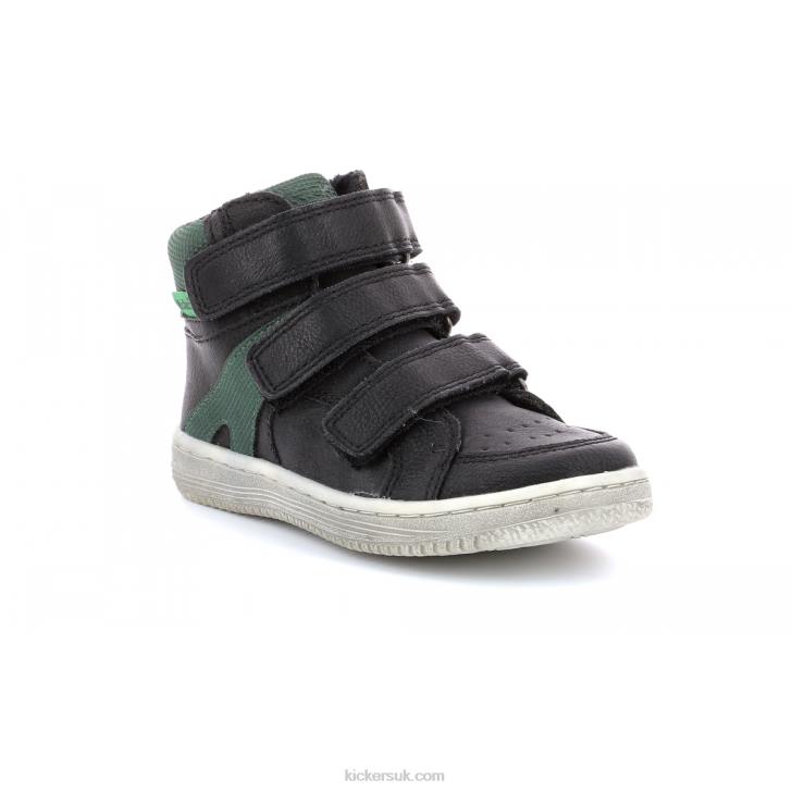 Lohan Black Green Kickers ZDBR954 Kids
