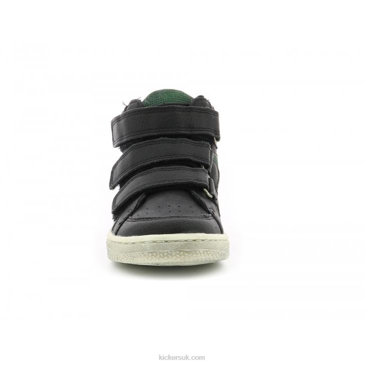Lohan Black Green Kickers ZDBR956 Kids