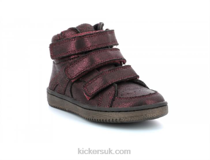 Lohan Bright Burgundy Kickers ZDBR948 Kids