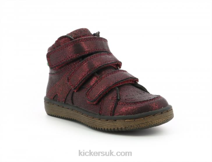 Lohan Bright Burgundy Kickers ZDBR951 Kids