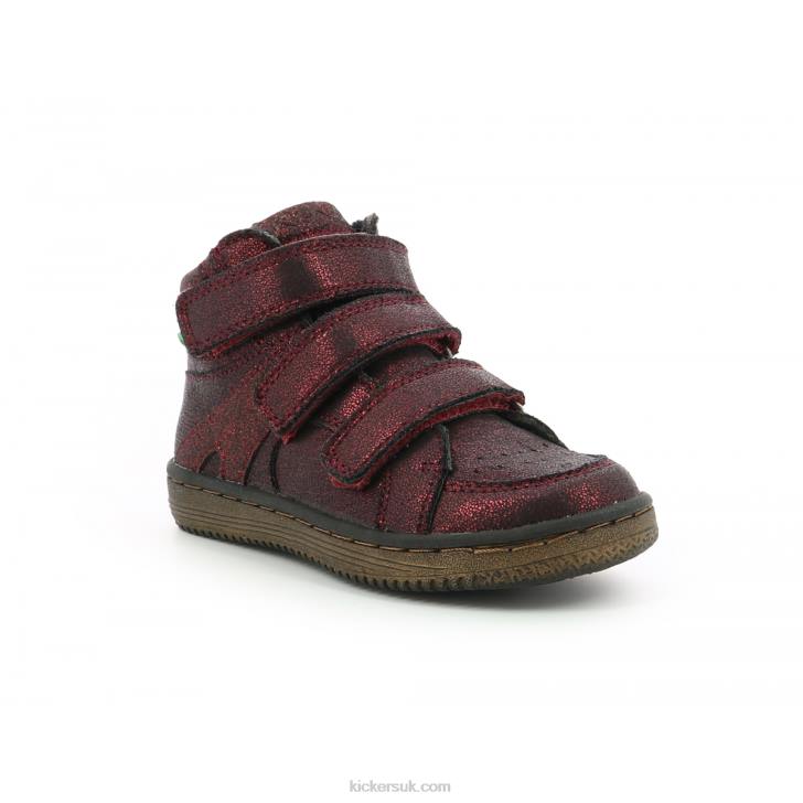 Lohan Bright Burgundy Kickers ZDBR951 Kids