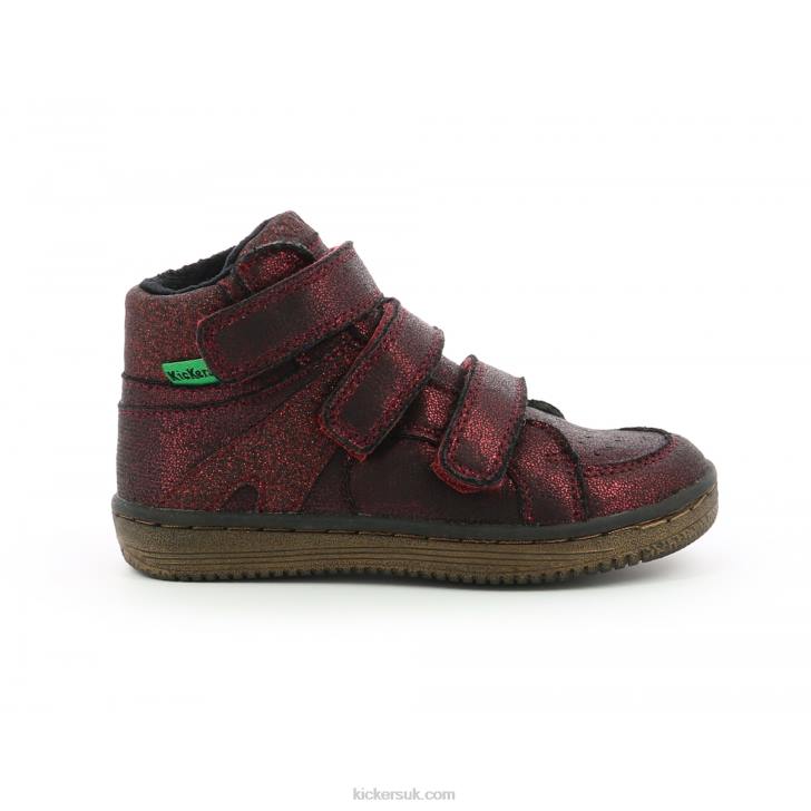 Lohan Bright Burgundy Kickers ZDBR951 Kids