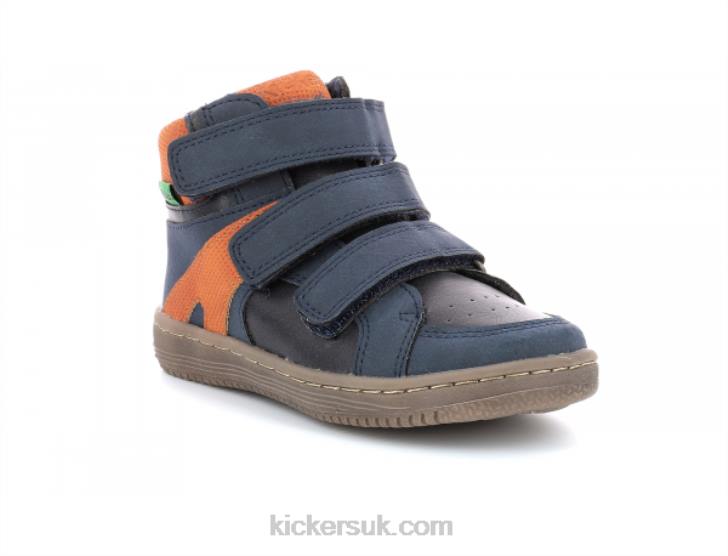 Lohan Navy Orange Kickers ZDBR953 Kids