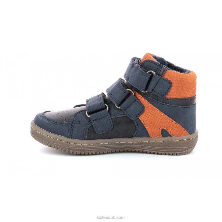 Lohan Navy Orange Kickers ZDBR953 Kids