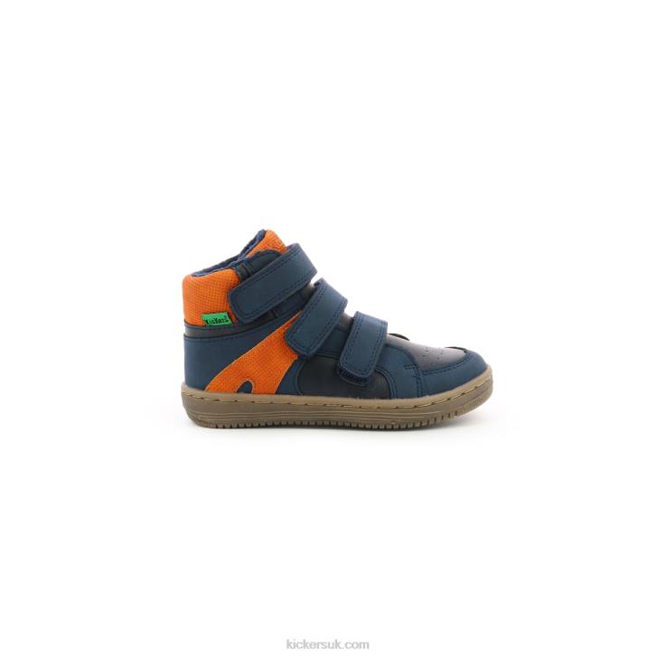 Lohan Navy Orange Kickers ZDBR957 Kids
