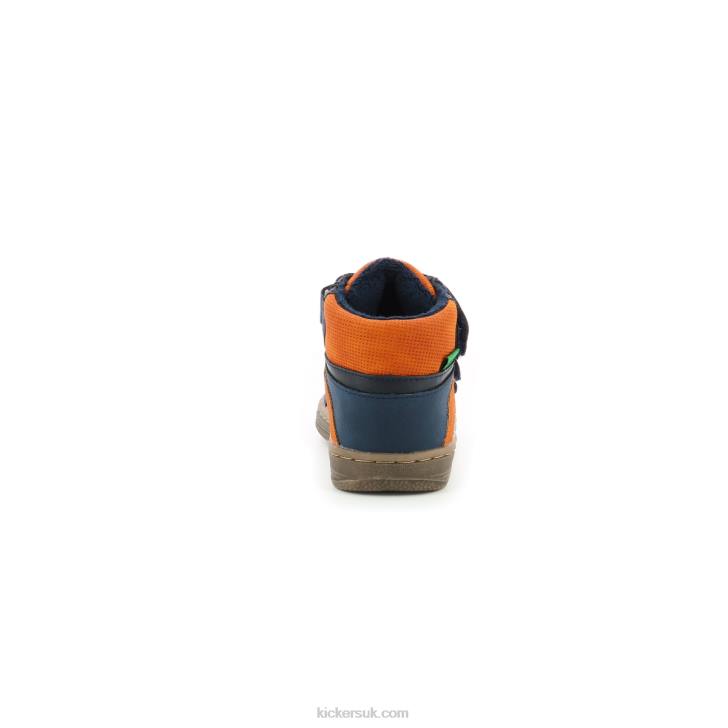 Lohan Navy Orange Kickers ZDBR957 Kids