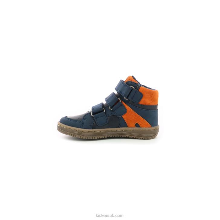 Lohan Navy Orange Kickers ZDBR957 Kids
