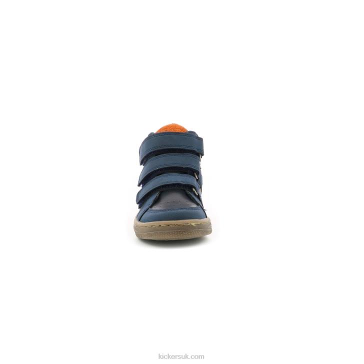 Lohan Navy Orange Kickers ZDBR957 Kids
