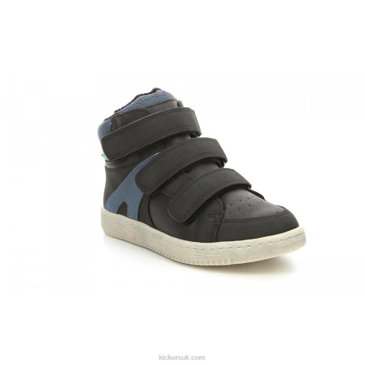 Lohan Shiny Black Kickers ZDBR958 Kids