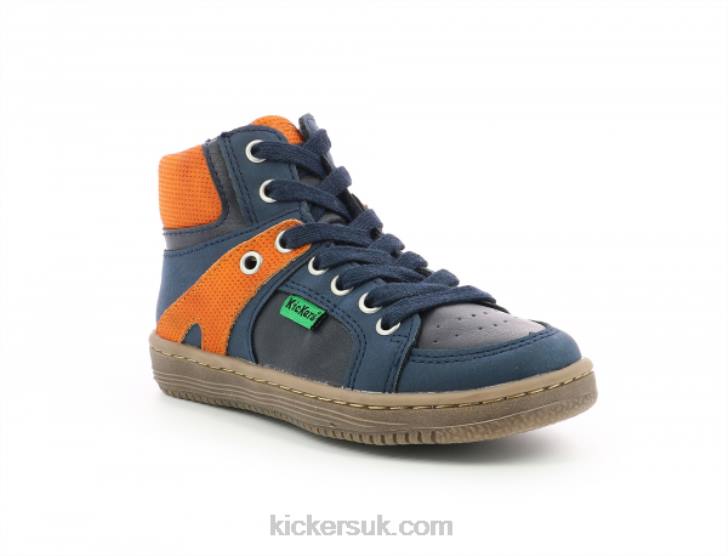 Lowell Navy Orange Kickers ZDBR973 Kids