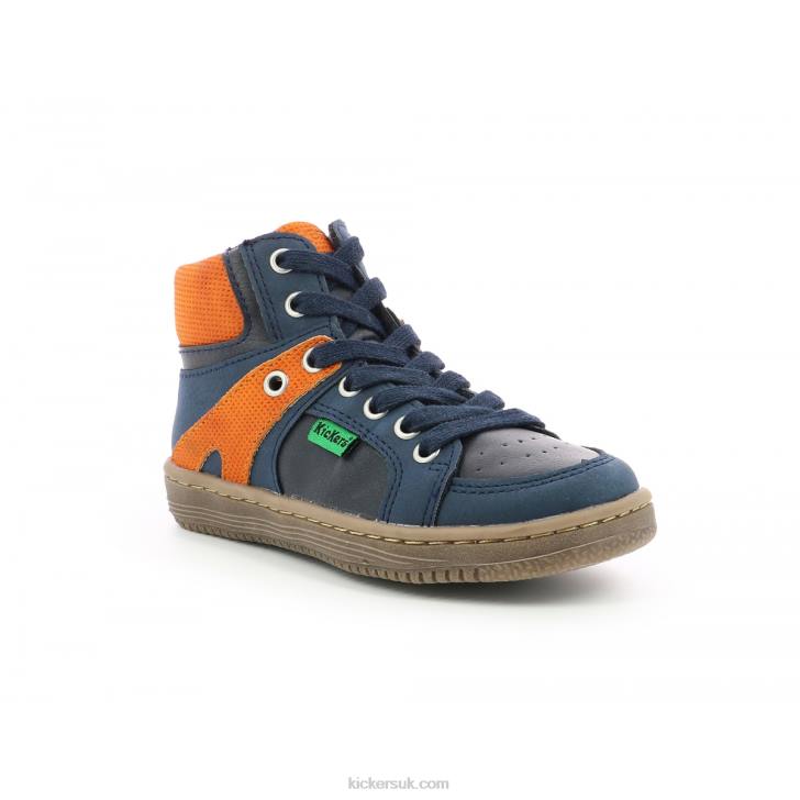 Lowell Navy Orange Kickers ZDBR973 Kids