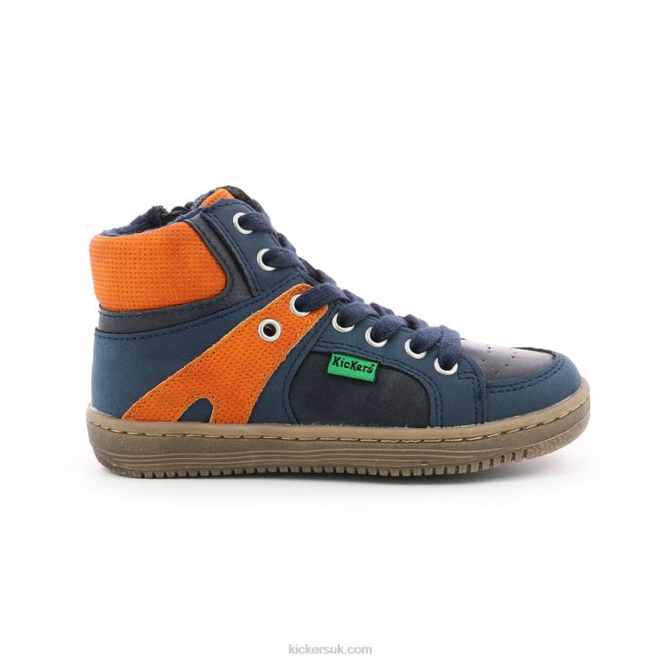 Lowell Navy Orange Kickers ZDBR973 Kids