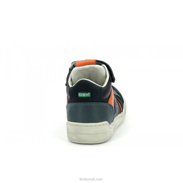 Wincky Cdt Navy Grey Orange Kickers ZDBR938 Kids