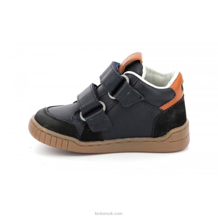 Wincky Vel Black Camel Navy Kickers ZDBR1004 Kids